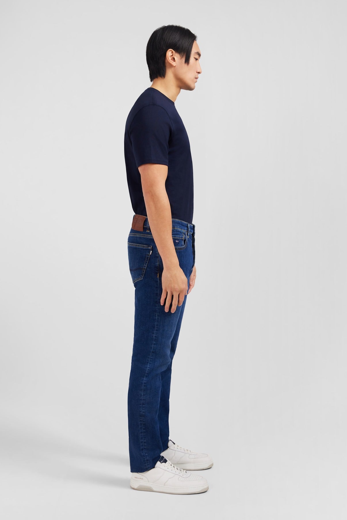 Jean bleu en coton stretch