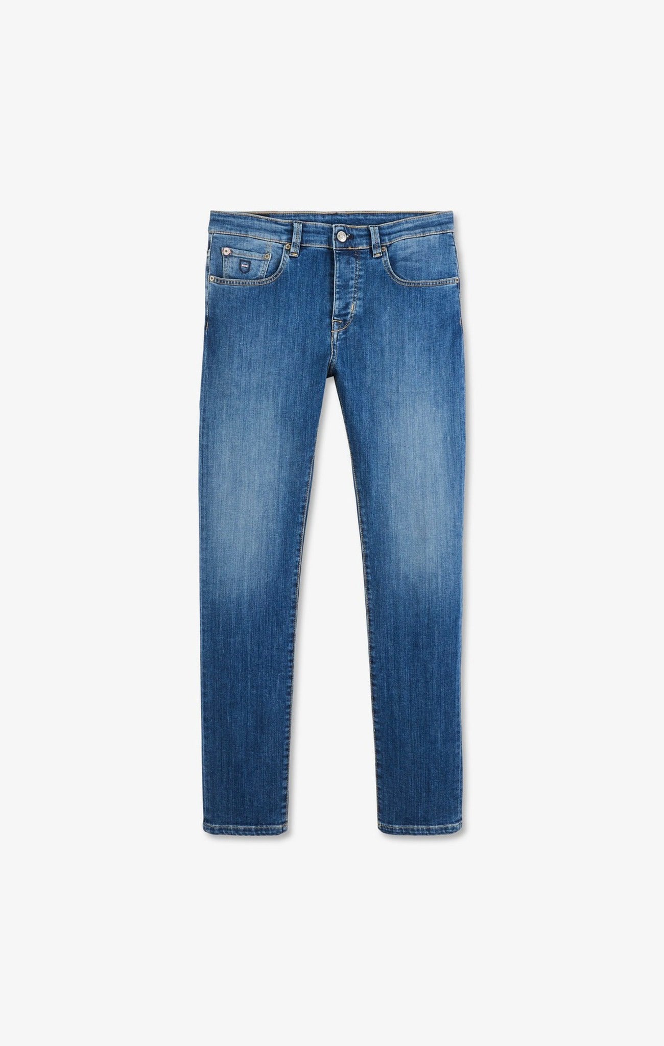 Jean bleu en coton stretch