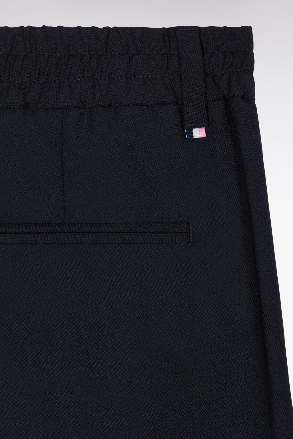 Pantalon taille élastiquée bleu marine
