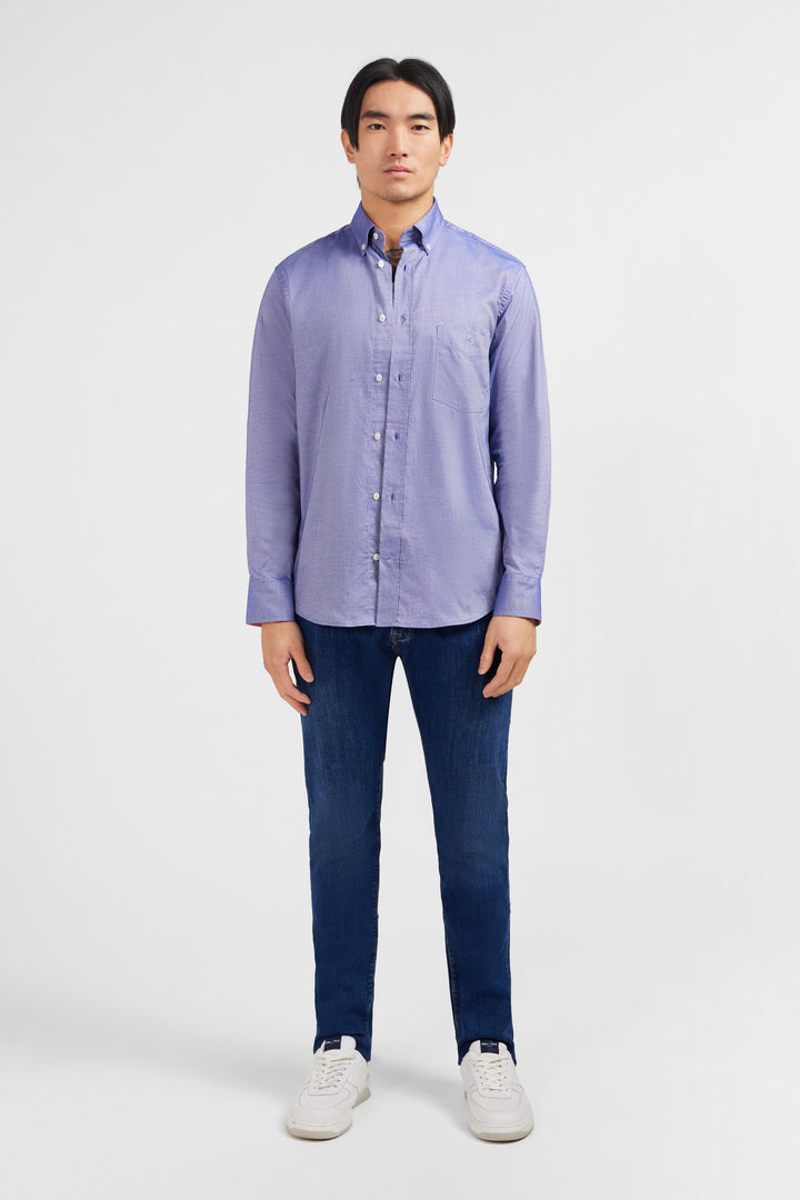 Navy blue cotton shirt