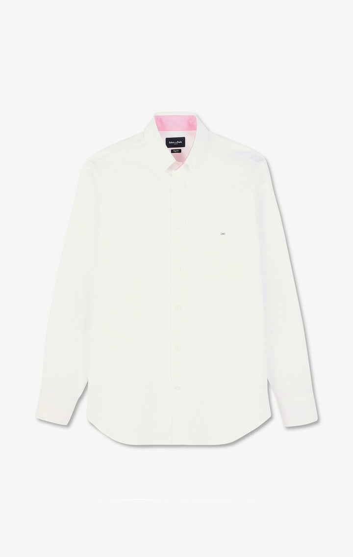 Chemise blanche en twill de coton