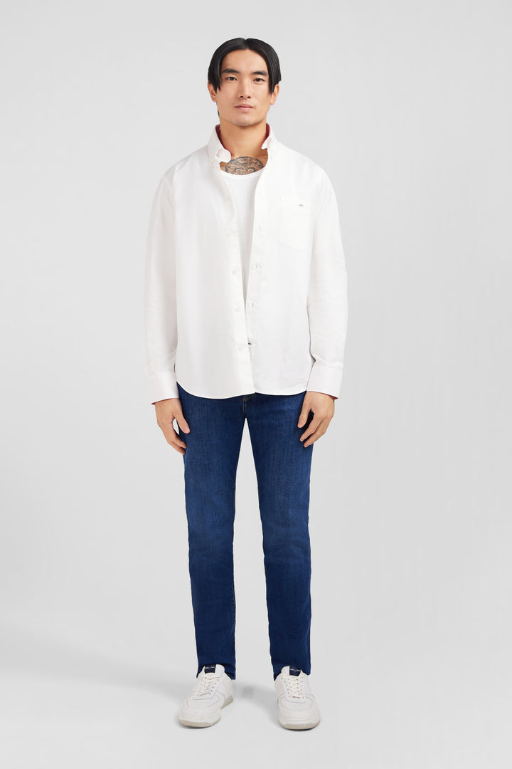 Chemise blanche en twill de coton