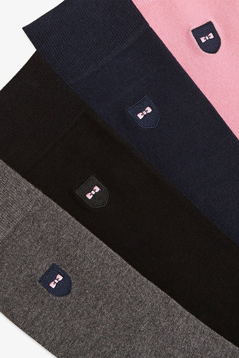 Coffret de quatre paires de chaussettes unies - Image 2