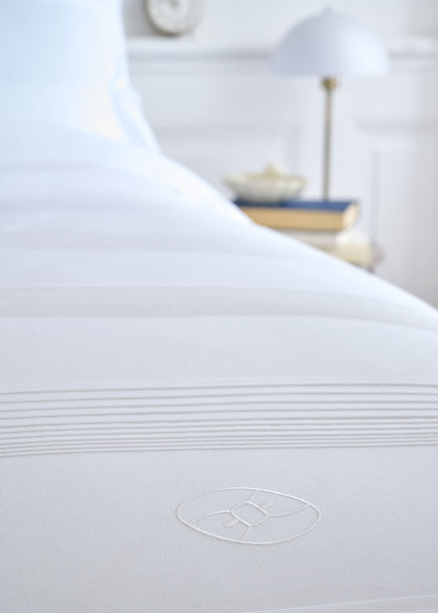 White cotton percale comforter cover - Image 2