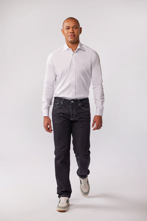 Jean droit en denim bleu marine Eden Park x Racing 92 - Image 1