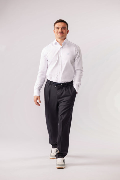 Pantalon en laine bleu marine Eden Park x Racing 92 - Image 1