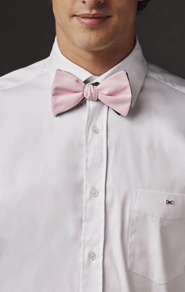 Pap'Atelier upcycled pink bow tie