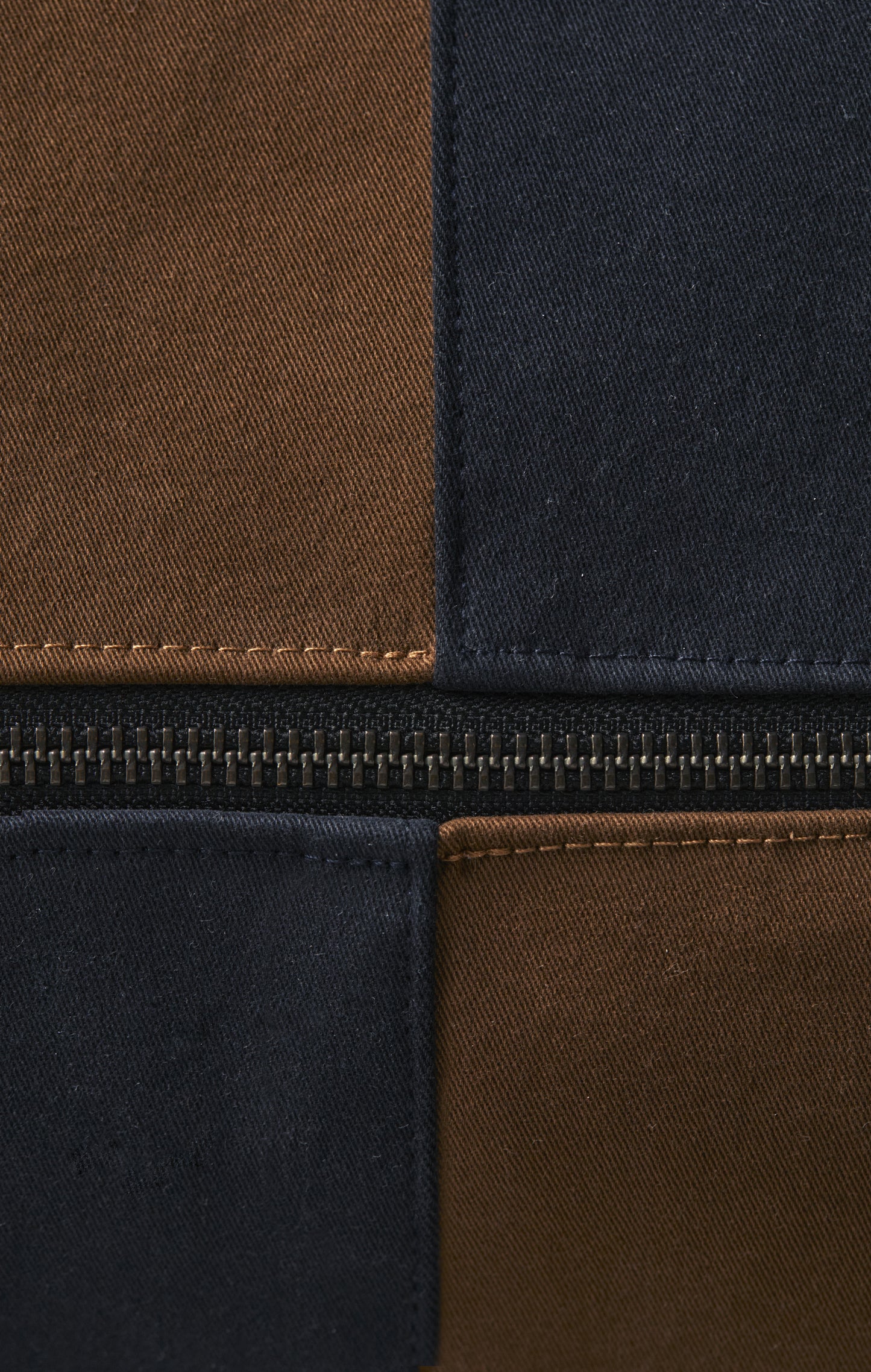 Duffle bag en coton bicolore upcyclé Pap'Atelier