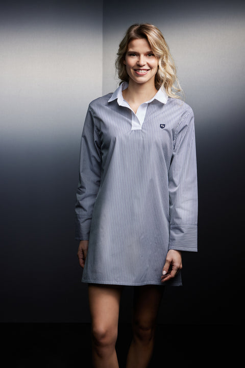 Robe maillot rayée upcyclée Pap'Atelier - Image 2