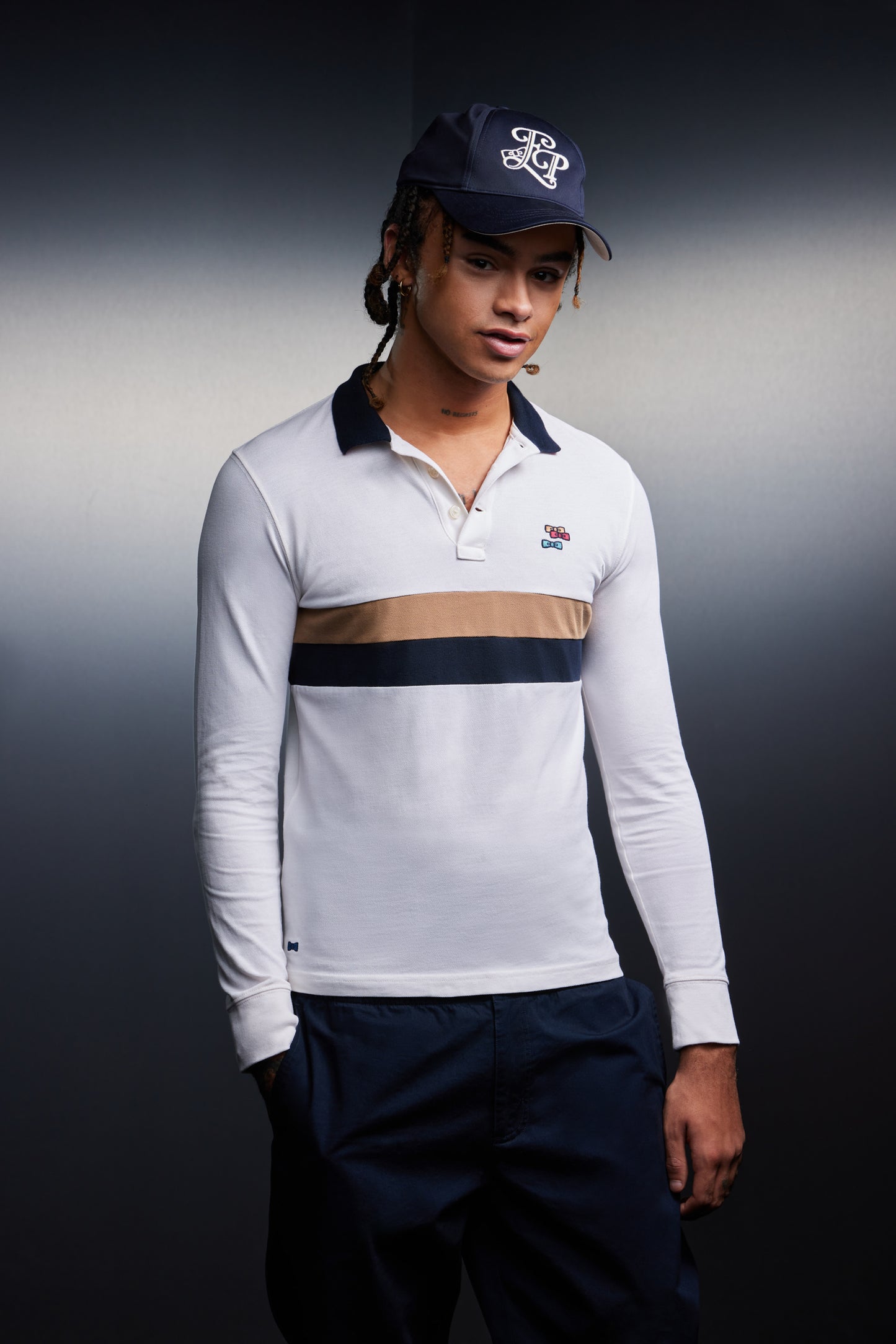 Maillot en coton blanc à rayures coupé cousu upcyclé Pap'Atelier