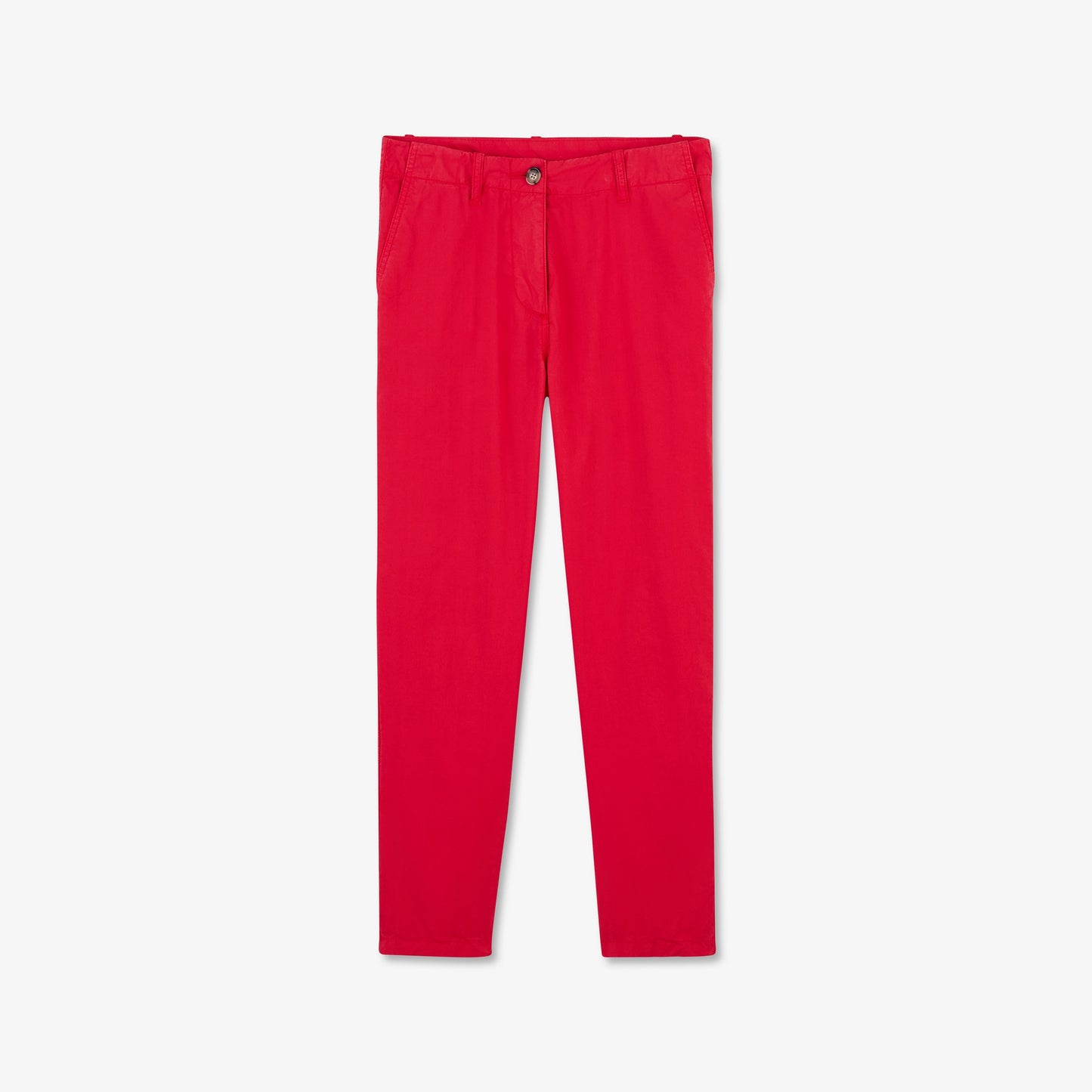 Pantalon rose en popeline de coton