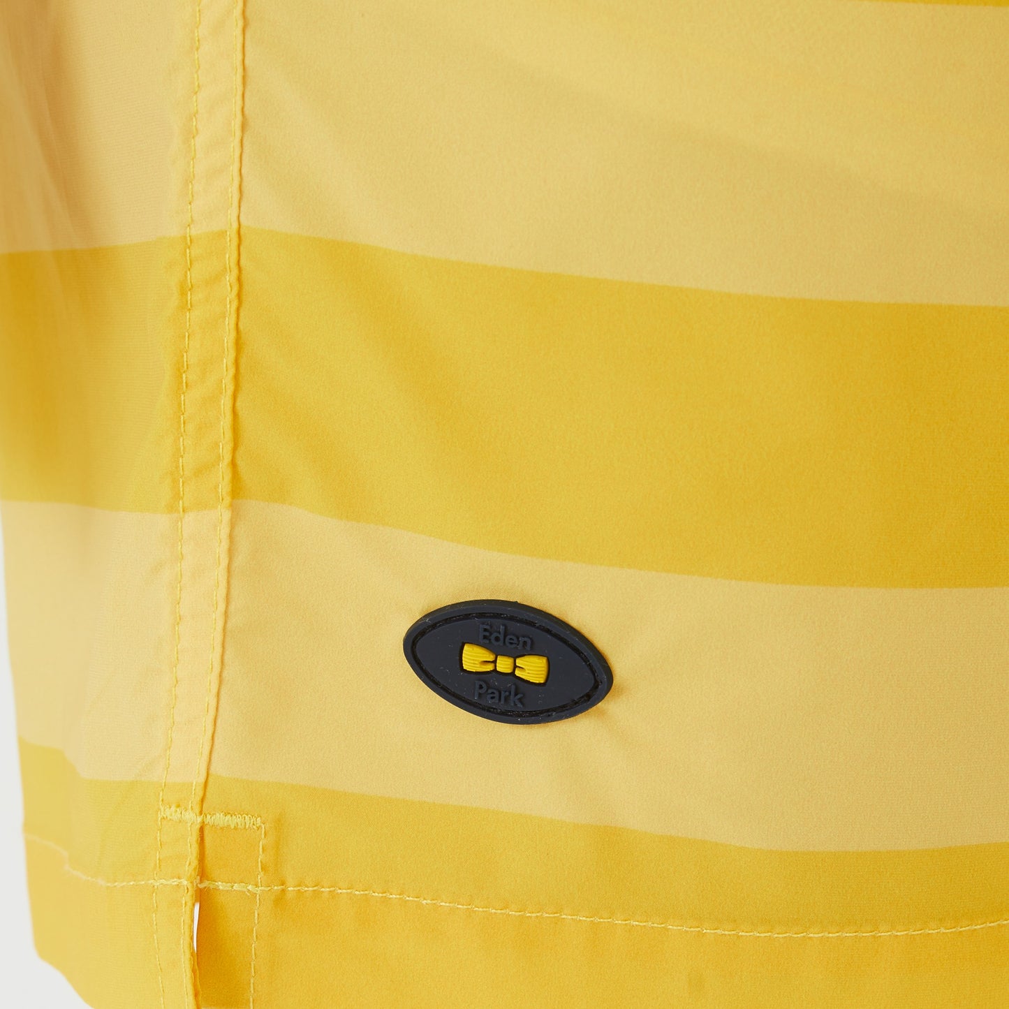 Short de bain à rayures jaune