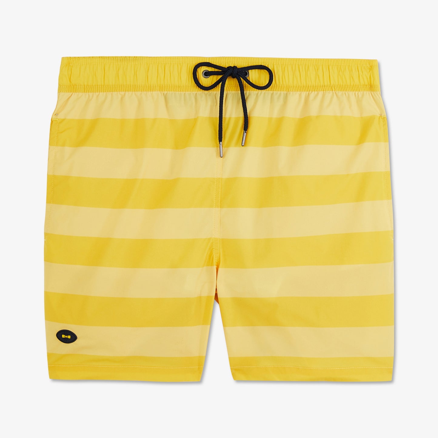 Short de bain à rayures jaune