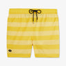 Short de bain à rayures jaune