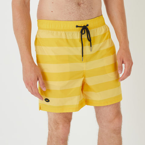 Short de bain à rayures jaune - Image 1