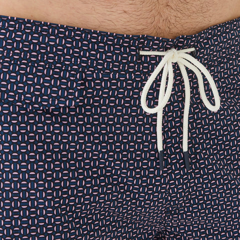 Short de bain rose à micro-motifs - Image 3