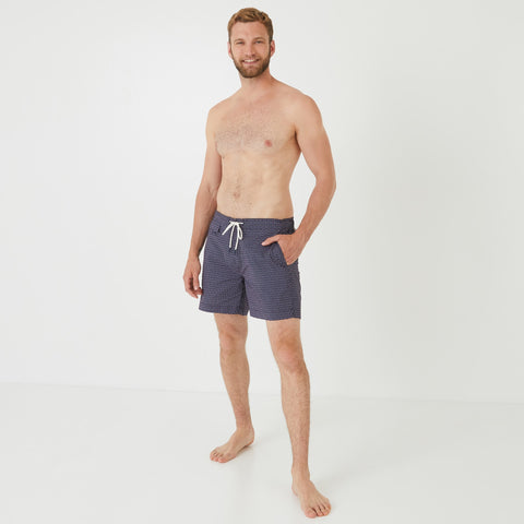 Short de bain rose à micro-motifs - Image 1