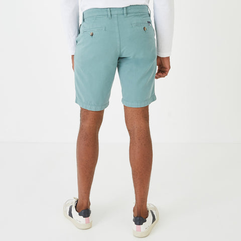 Bermuda chino uni vert en coton - Image 3