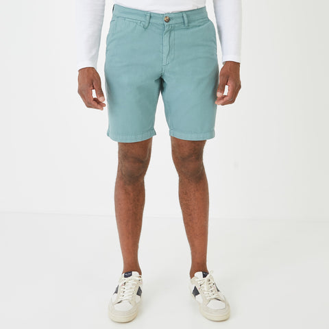 Bermuda chino uni vert en coton - Image 1