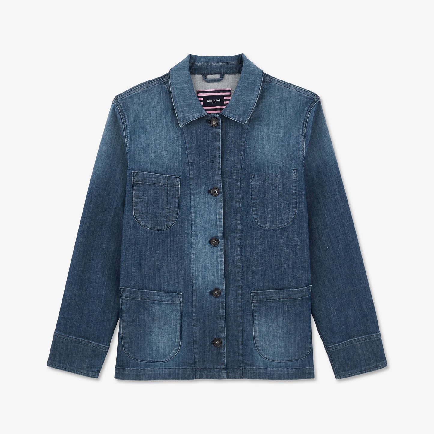 Blue cotton overshirt