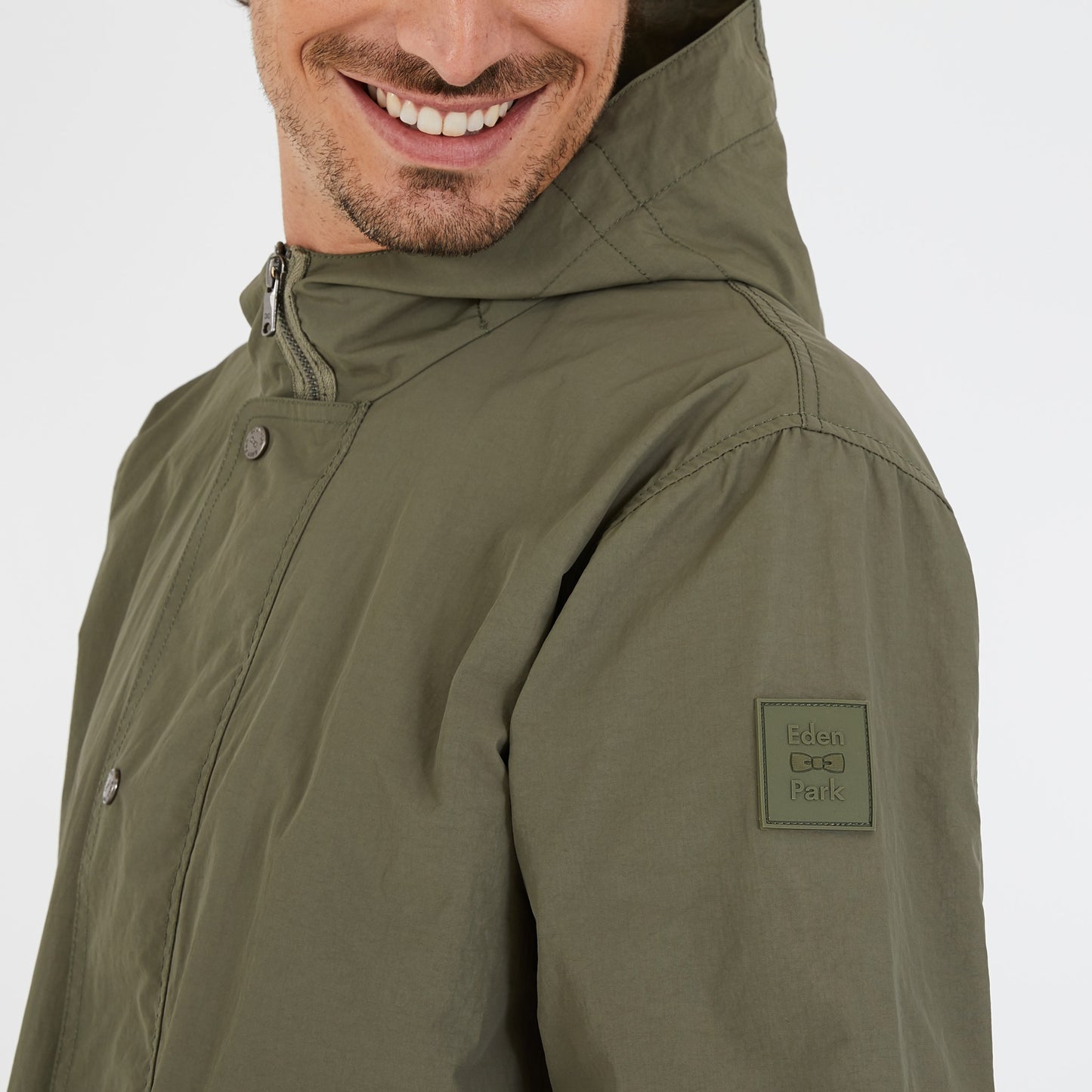 Parka mi-longue kaki