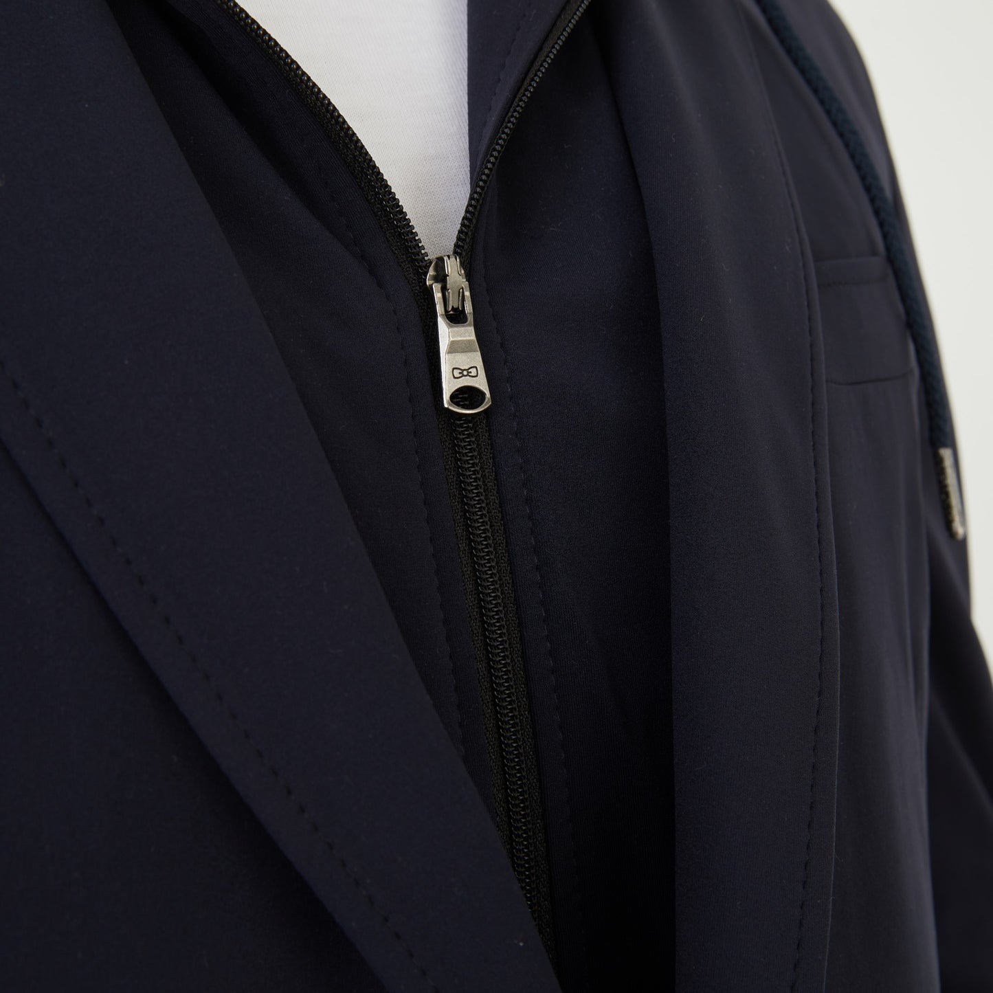 Blazer bleu foncé avec parmenture sweat amovible