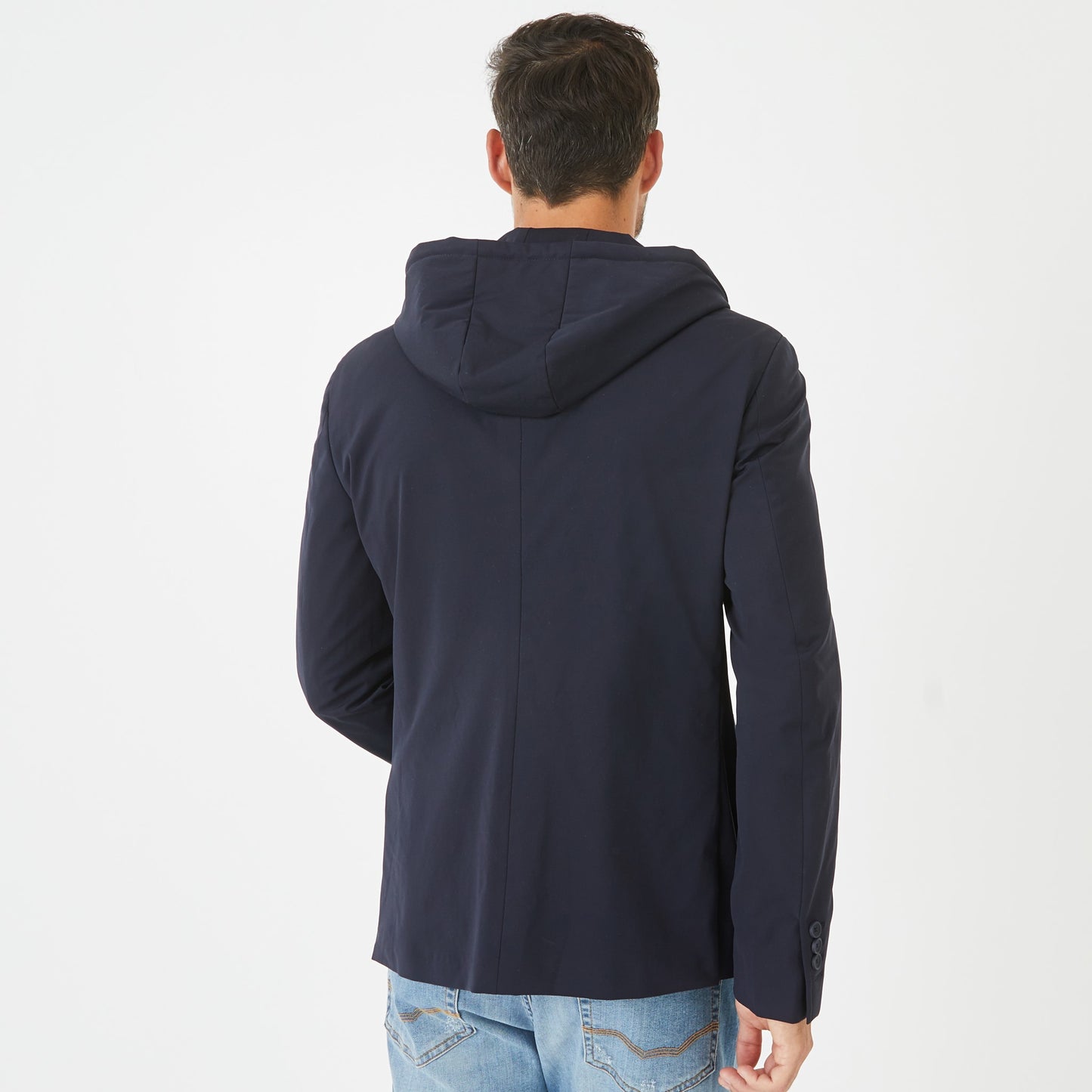 Blazer bleu foncé avec parmenture sweat amovible