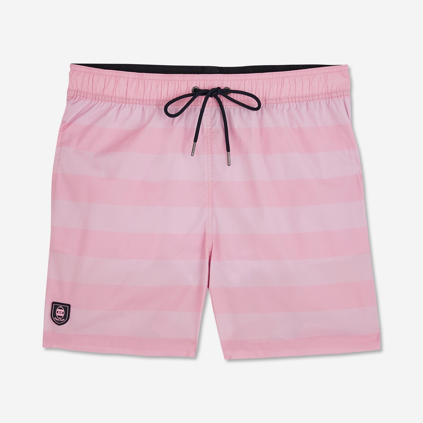 Short de bain à rayures rose