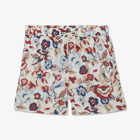 Short de bain blanc imprimé fleurs exclusif - Image 2