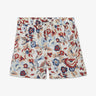 Short de bain blanc imprimé fleurs exclusif