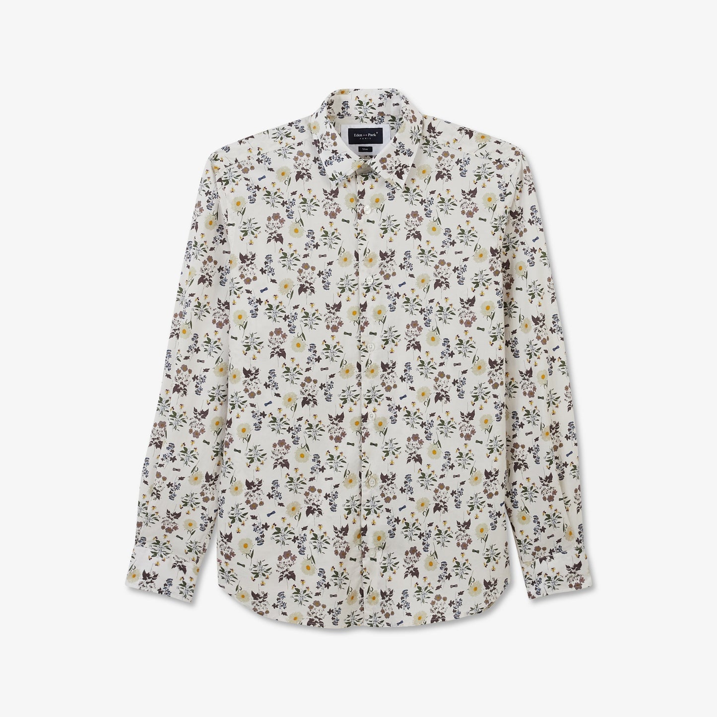 Chemise slim fit à imprimé fleuri