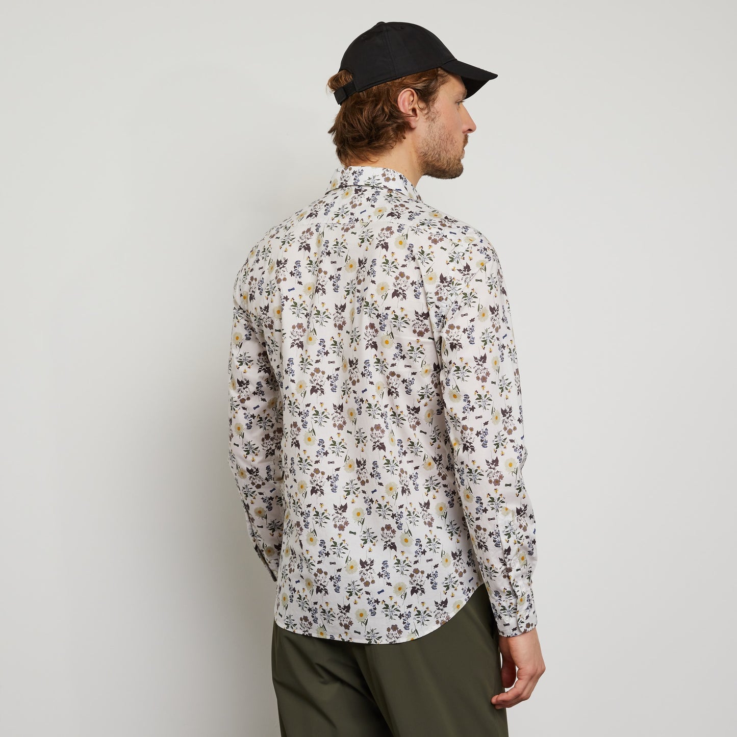 Chemise slim fit à imprimé fleuri