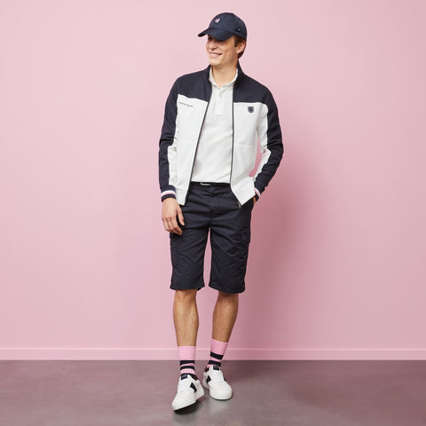 White polo with contrasting trims - Image 3