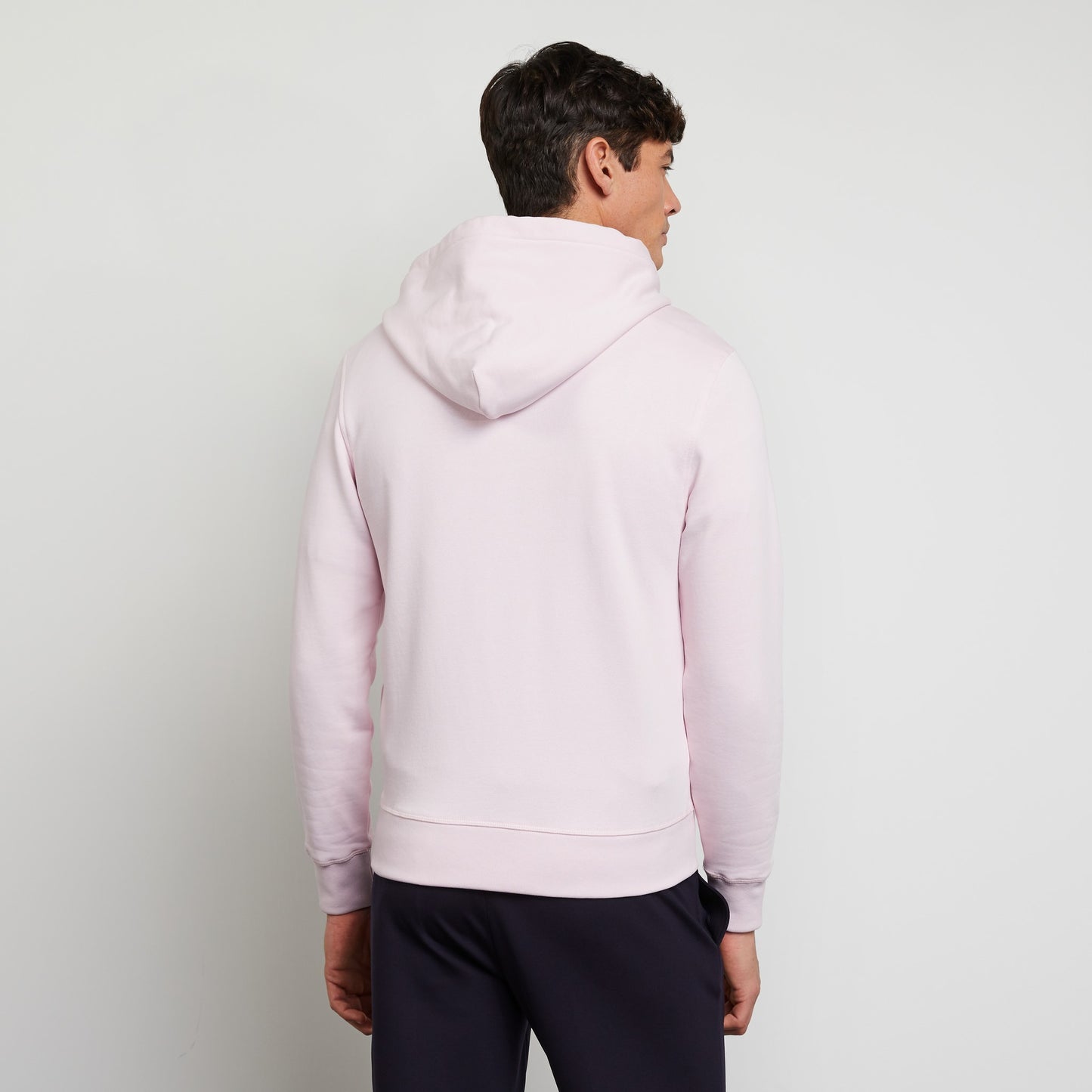 Light pink zipped sweatshirt with hood