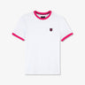 Plain white T-shirt with contrasting trims