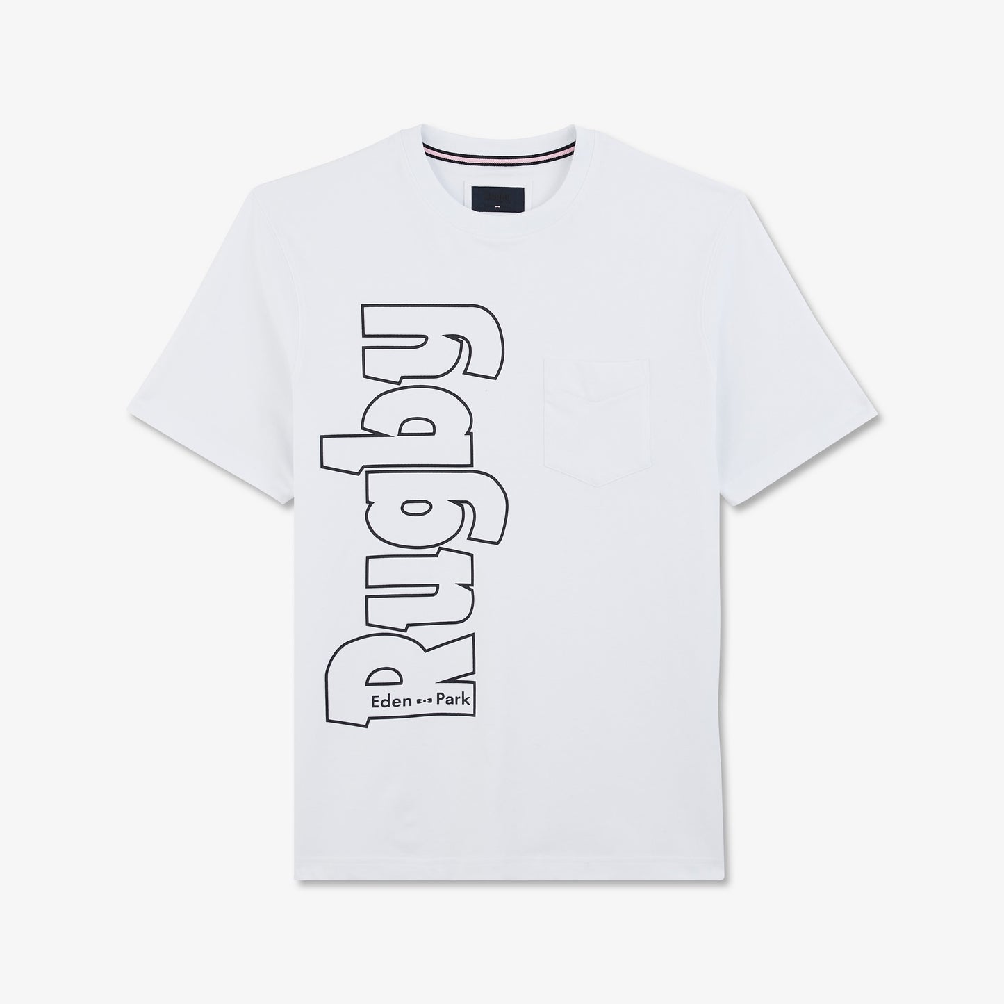 T-shirt blanc inscription rugby