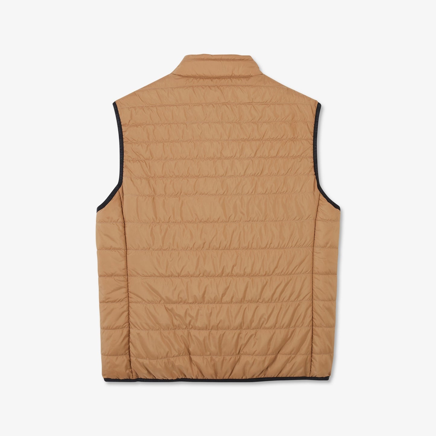 Beige sleeveless puffa jacket