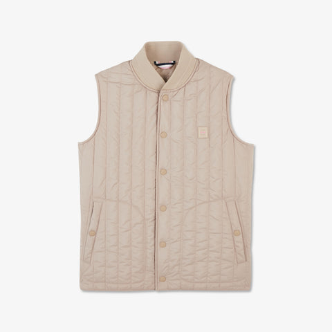 Doudoune beige sans manches - Image 2