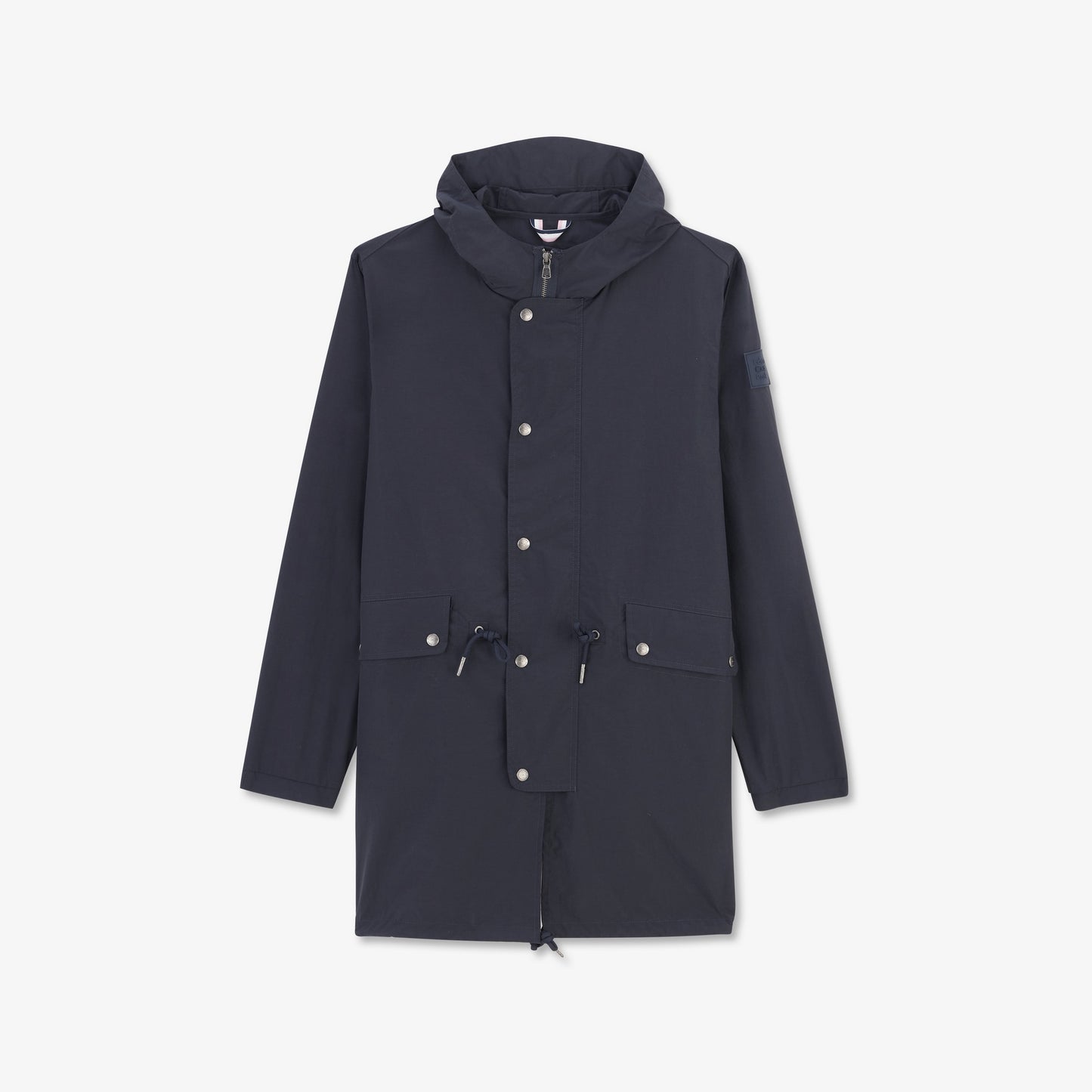 Parka bleu foncé mi-longue
