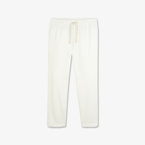White corduroy chinos with elasticated waist - Image 2