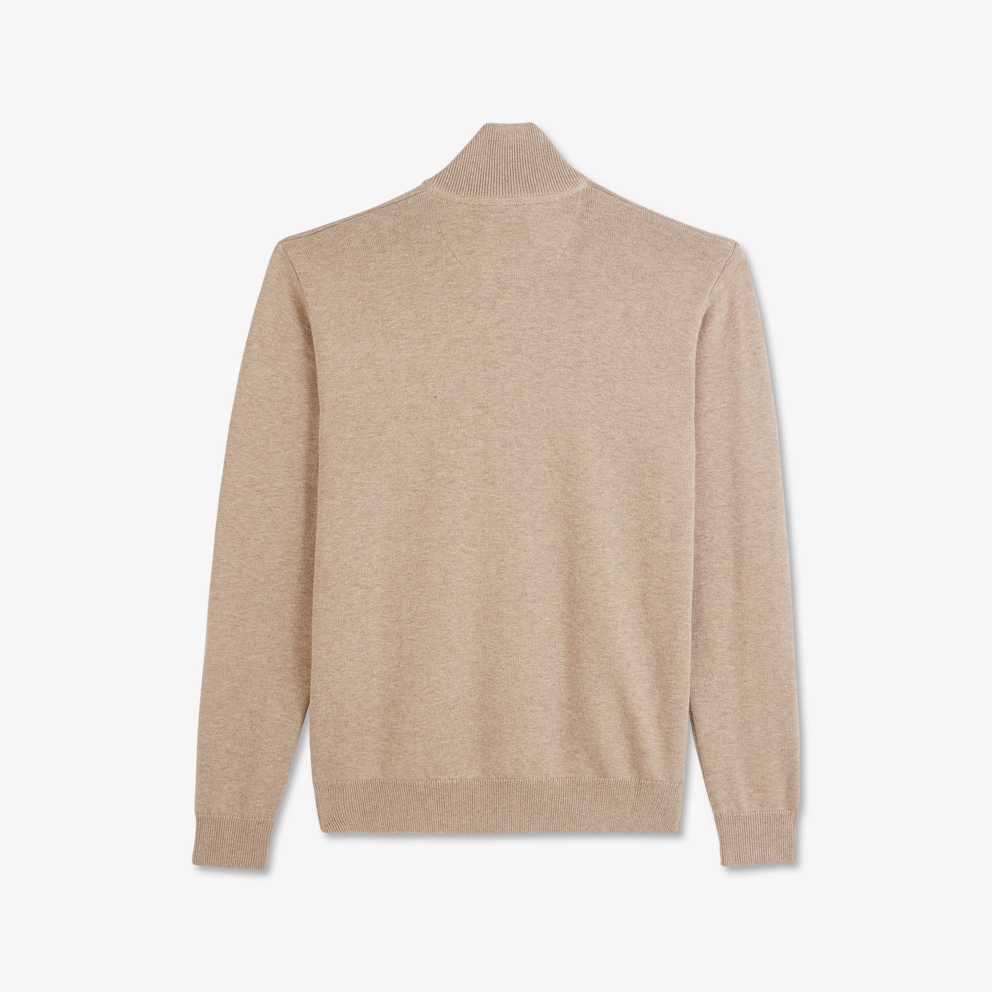 Cable knit jumper with trucker collar